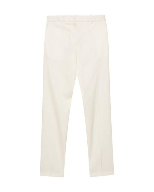 Jil Sander White Slim-Fit Tailored Trousers