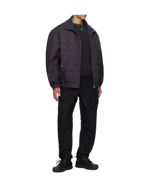 Mordecai Black Casual Pants With Belt Loops for men
