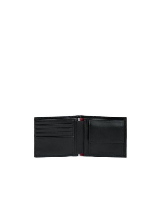 Tommy Hilfiger Black Ribbed Wallet for men