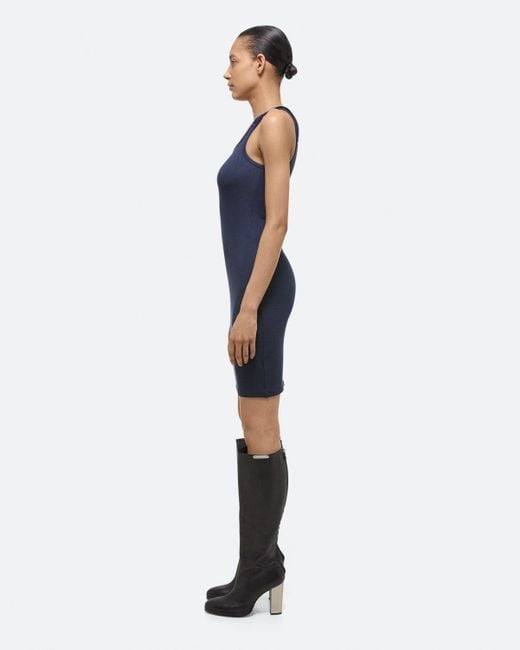 Helmut Lang Blue Seatbelt Tank Dress