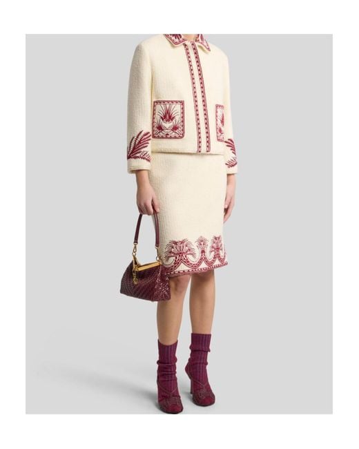 Etro Embroidered Bouclé Wool Jacket