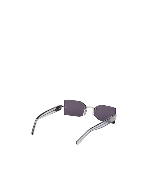 Gcds White Rimless Sunglasses for men
