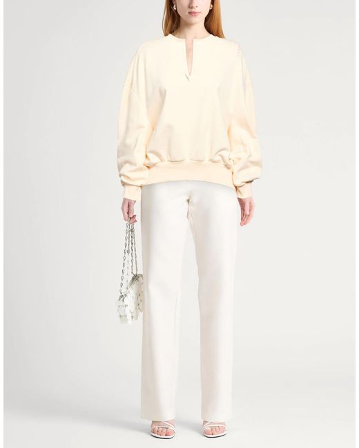 Marni Natural Versatile Solid Color Sweatshirt