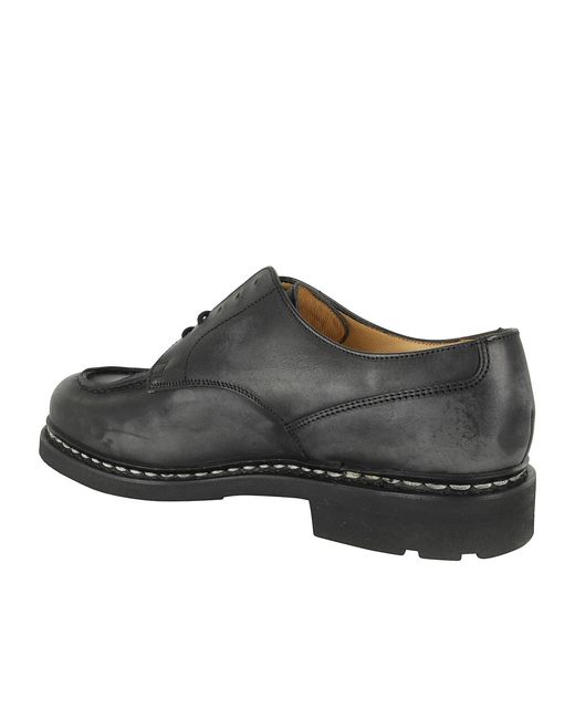 Paraboot Black Lace-Up Derby Shoes for men