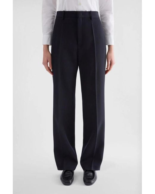 Jil Sander Blue Wool Gabardine Trousers