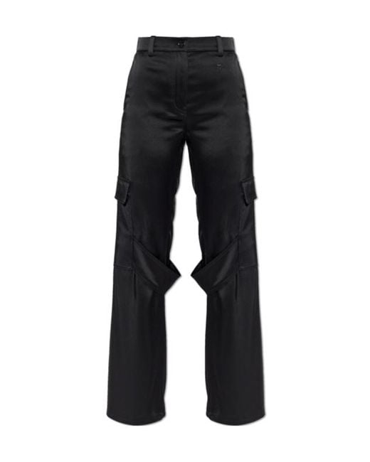 Courreges Black Belt Loop Cargo Pants