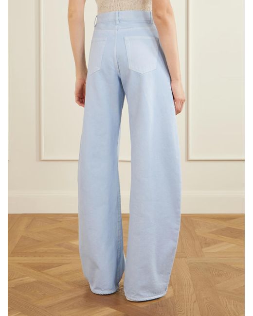Gabriela Hearst Blue Amoret Mid-Rise Wide-Leg Jeans
