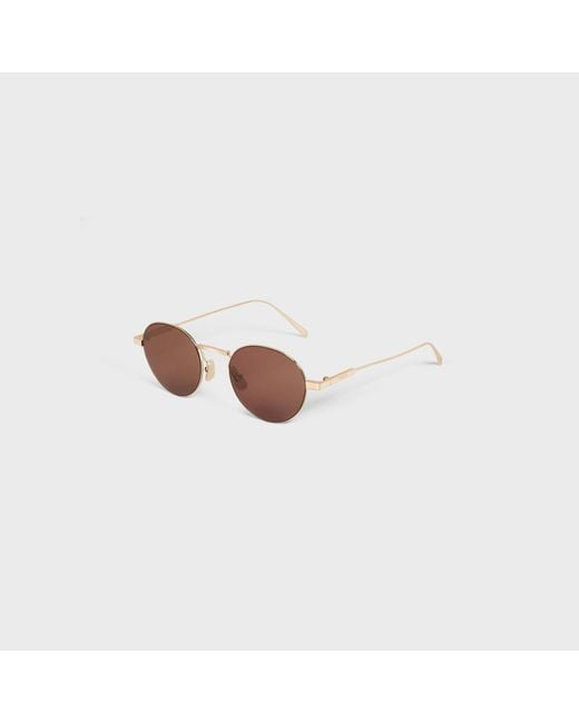 Céline Brown Metal Frame 28 Sunglasses