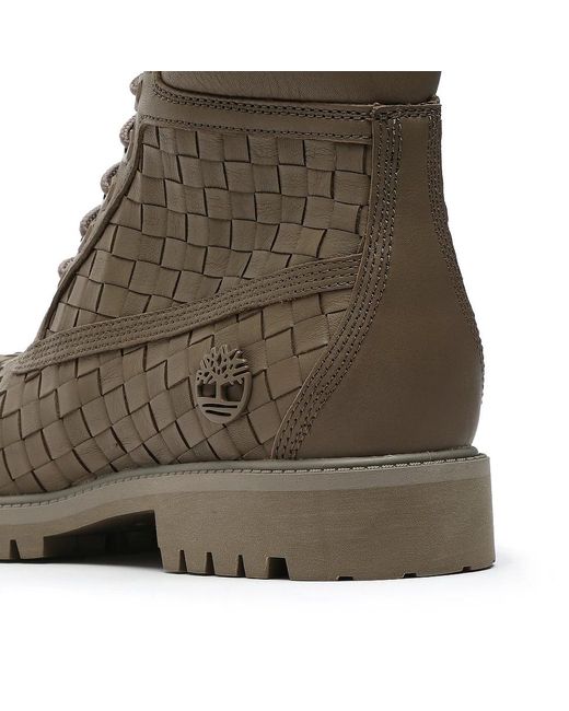 Timberland Brown Lace-Up Ankle Boots for men