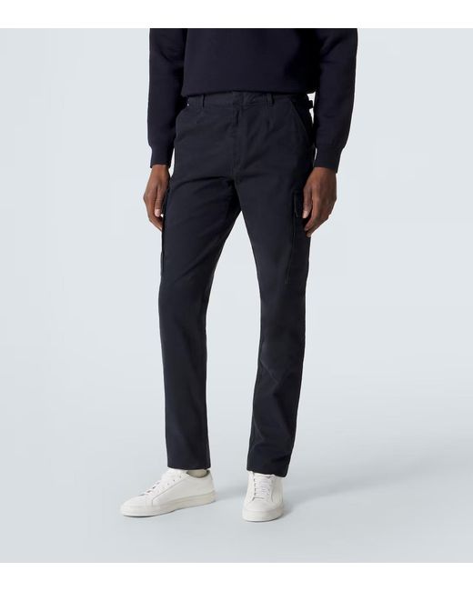 Ralph Lauren Blue Cotton-Blend Cargo Pants for men