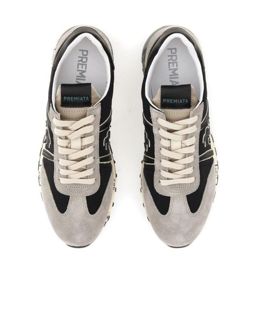 Premiata Multicolor Logo Sports Shoes