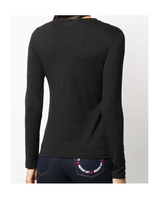 Moschino Black Long-Sleeved T-Shirt