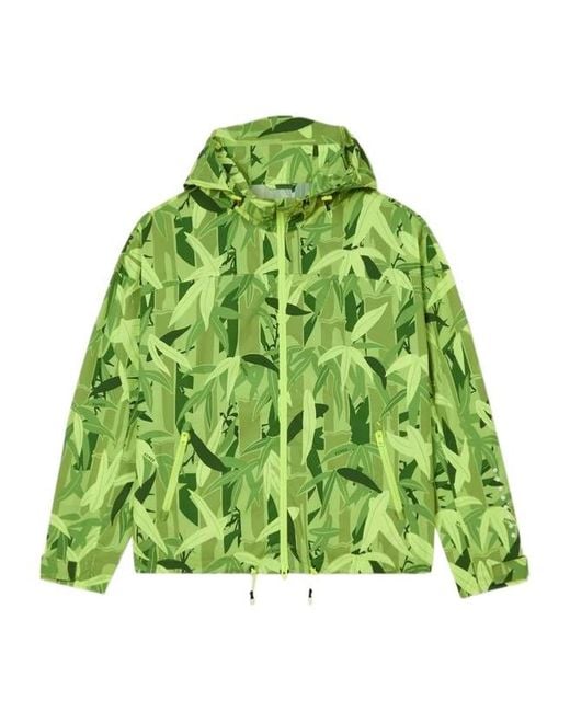KENZO Green Chiku-Rin Camo Short Windbreaker for men