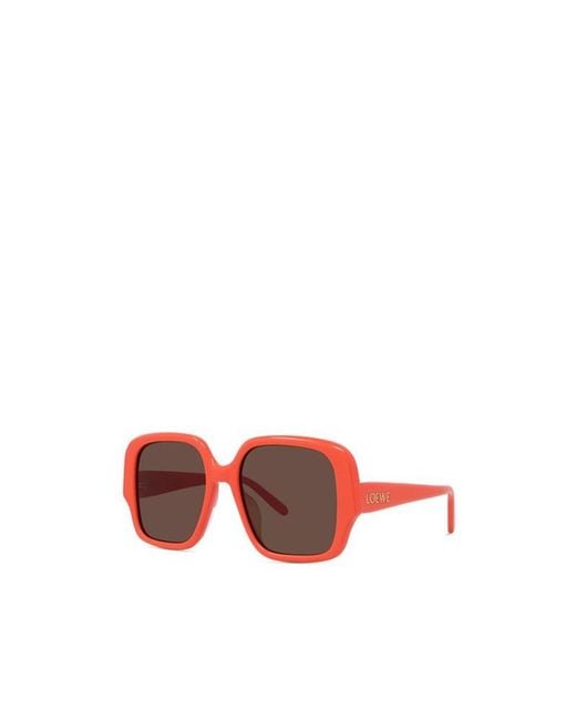 Loewe Red Full Frame Sunglasses