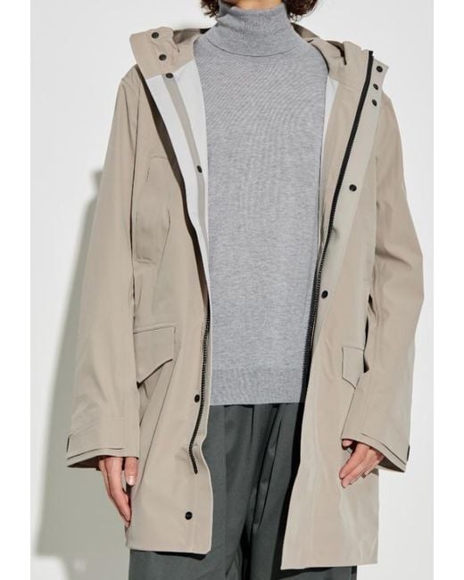 Canada Goose Natural Logo-Patch Parka Coat for men