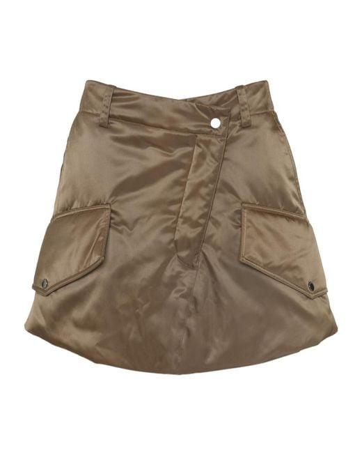 J.W. Anderson Brown Jw Anderson Padded Cargo Mini Skirt