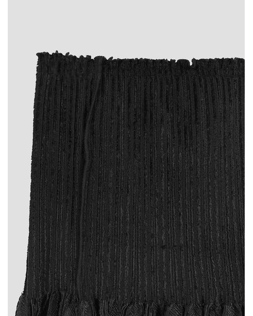 Paloma Wool Black Lupe Pleated Maxi Skirt