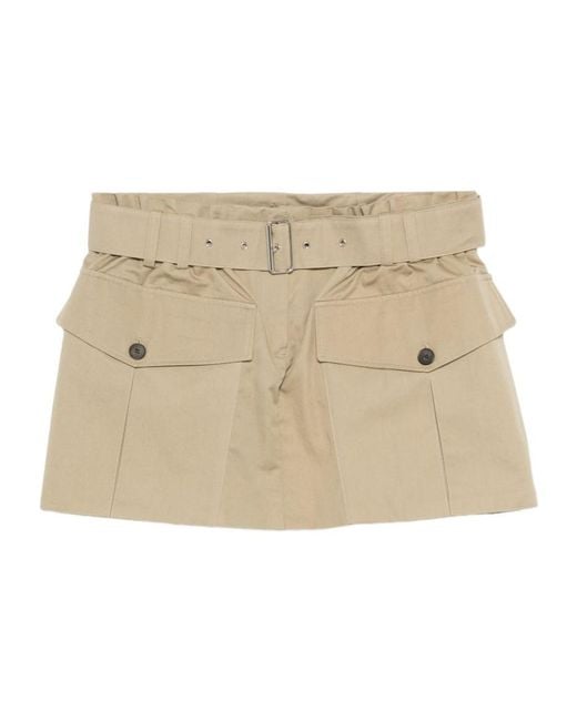 IRO Natural Belted Midi Skirt