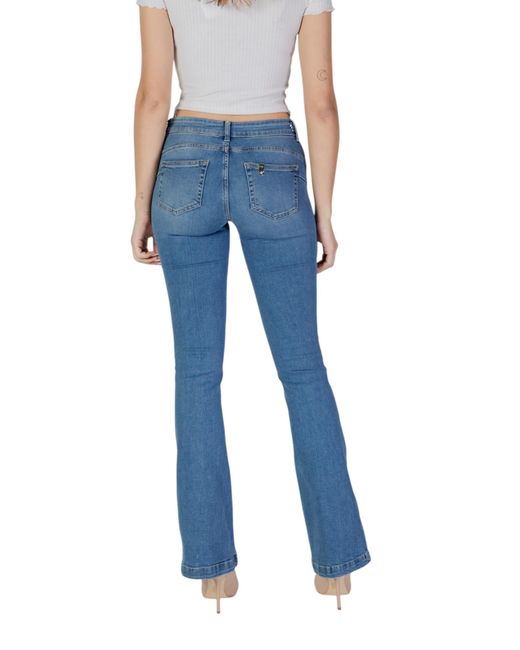 Liu Jo Blue Denim Trousers With Belt Loops