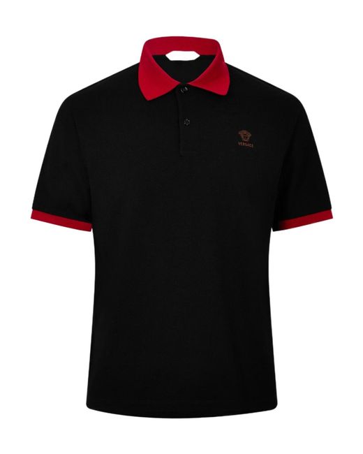 Versace Black Medusa Polo Sn62 for men