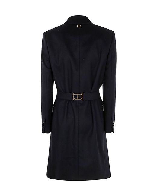 Twinset Black Belted Coat