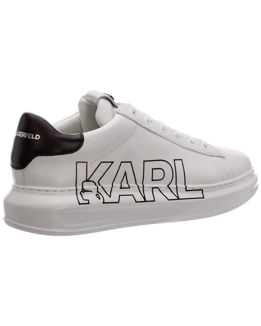 Karl Lagerfeld Gray Logo Print Casual Sneakers for men