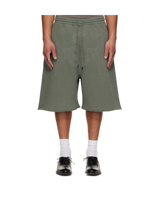Lu'u Dan Green Zoku Drawstring Shorts for men