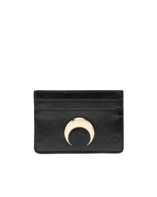 MARINE SERRE Black Moon-Motif Card Holder
