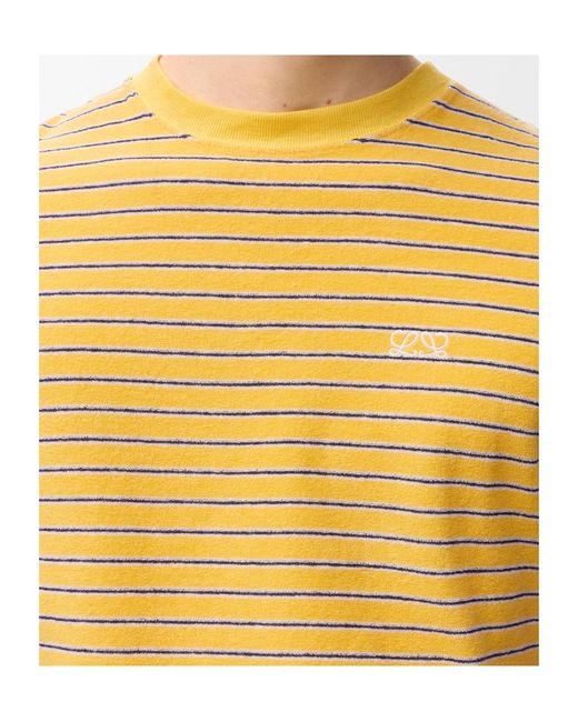 Loewe Yellow Striped T-Shirt for men