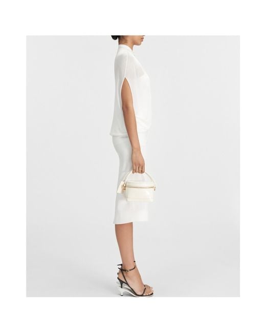 Jacquemus White Le Haut Capa Semi-Sheer Knitted Top