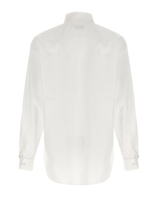Dries Van Noten White Long Sleeve Shirt for men