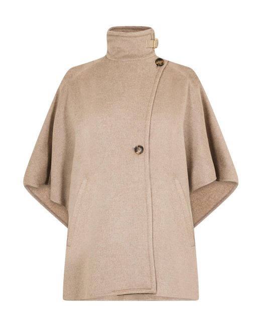 Max Mara Natural Draped Cape