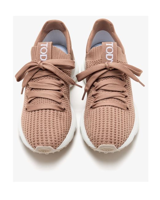 Tod's Pink Mesh Sneakers