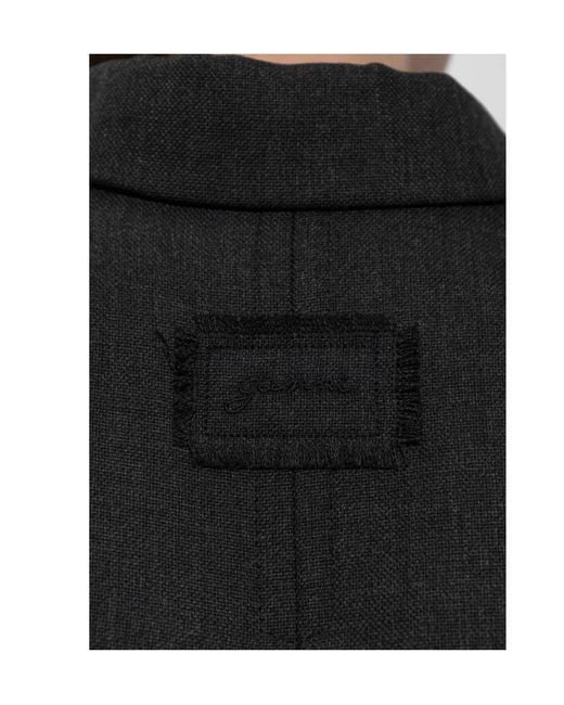 Ganni Black Wool Suiting Blazer