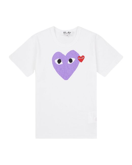 COMME DES GARÇONS PLAY White Crew Neck T-Shirt for men