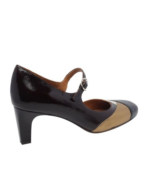 Chie Mihara Brown Fysa Mary Jane Heeled Pumps