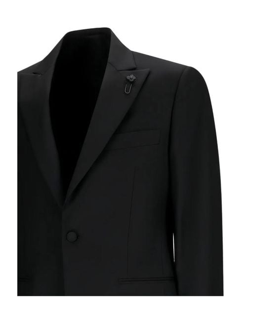 Lardini Black Single-Button Suit for men