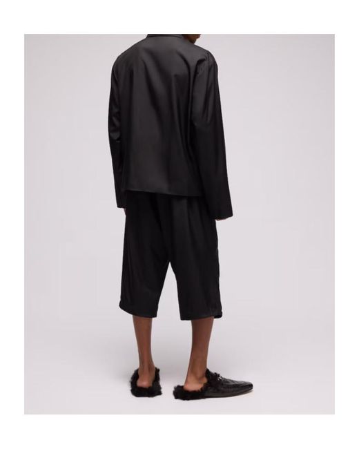 Gucci Black Technical Poplin Zipped Shirt for men