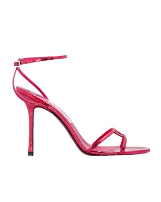 Jimmy Choo Pink 100Mm Leo Pumps