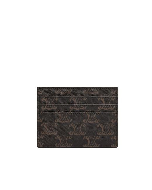 Céline Black Triomphe Card Holder