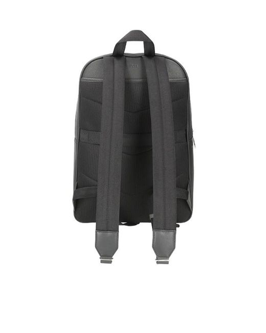 Boss Gray Zip-Closure Backpack for men