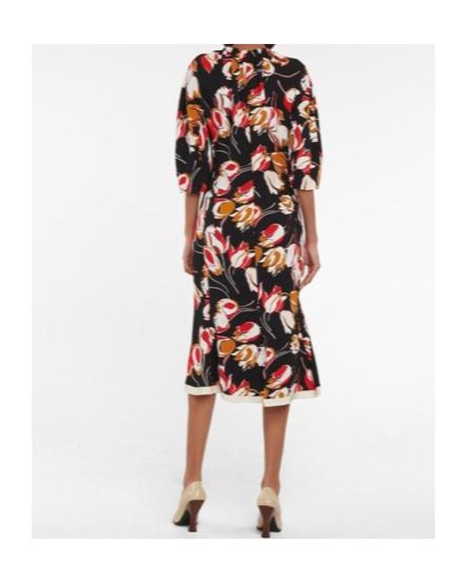 Marni Red Floral-Printed Dress