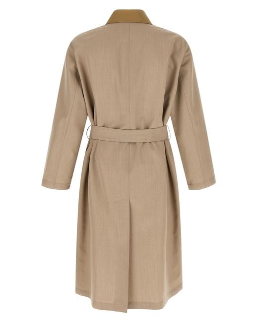Auralee Natural Belted Coat for men