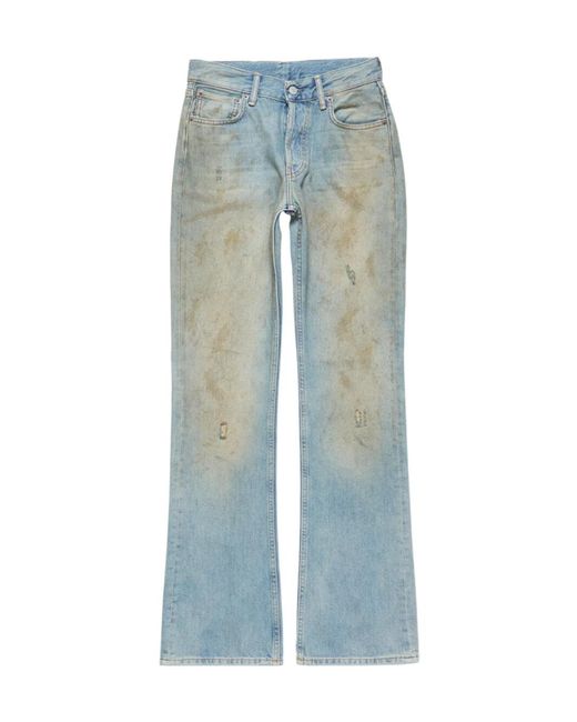 Acne Blue Belt Loop Jeans