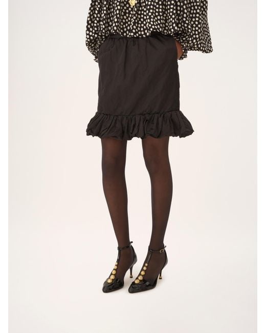 Chloé Black Ruffled Mini Skirt