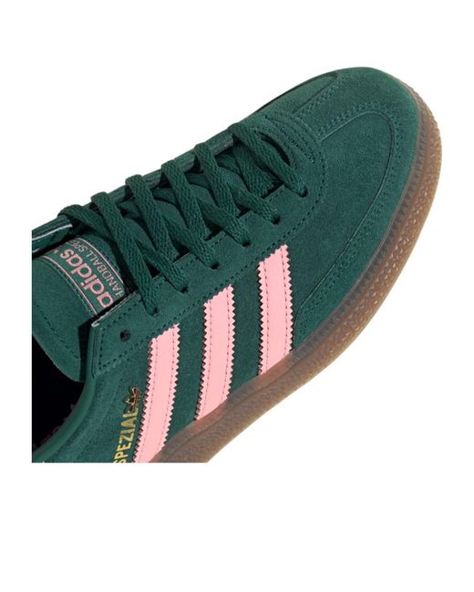 Adidas Originals Green Handball Spezial Lace-Up Sneakers