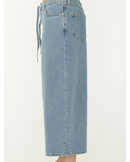Samsøe & Samsøe Blue Saharper Wide-Leg Jeans