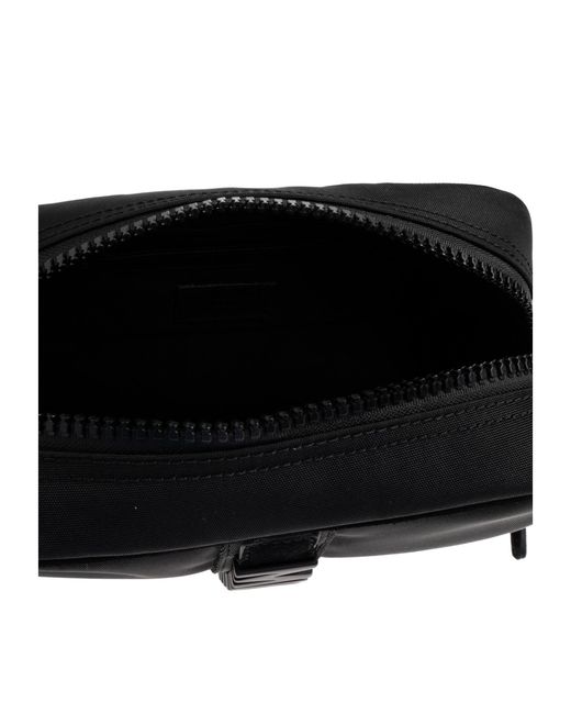 Moschino Black Logo Detailed Zipped Cosmetic Bag for men