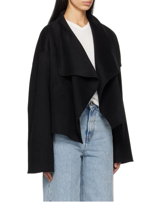 Totême Black Signature Double Jacket