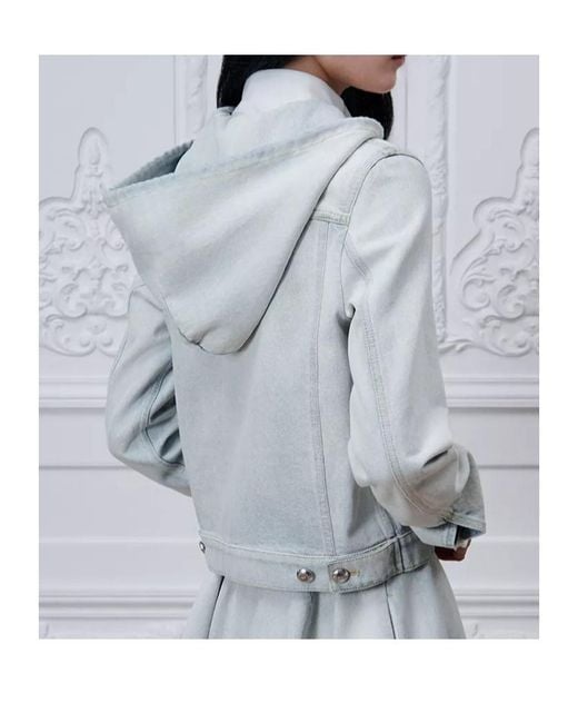Dior White Medaillon Embroidered Hooded Jacket